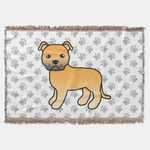 Reekleurige Engelse Staffordshire Bull Terrier Hon Deken