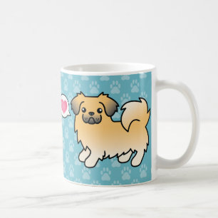 Reekleurige Tibetaanse Spaniel Cartoon Hond Koffiemok