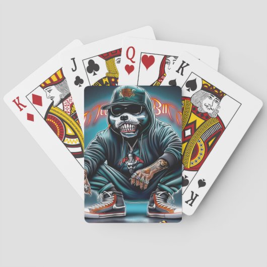 Reeks 1-6 Rap-kaartgames Pokerkaarten (Achterkant)