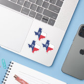 Reeks 3 Liefde in de Texas State Vlag Sticker (Laptop met iPhone)