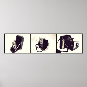Reeks 3 Oude Camera's Poster