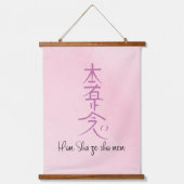 Reeks 3 roze usui reiki symbolen-CKR, SHK & HSZSN Hangend Wandkleed (Voorkant 3)