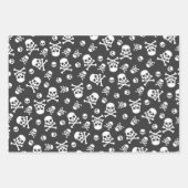 Reeks 3 Skull en Crossbones White Inpakpapier Vel (Voorkant)