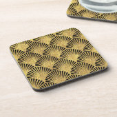 Reeks 6 Art Deco Style Cork ondersteund Bier Onderzetter (Linkerzijde)