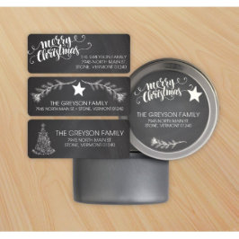 Reeks 90 de Etiketten van het Adres van de KerstTe