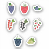 Reeks Berry Fruits Stickers (Voorkant)