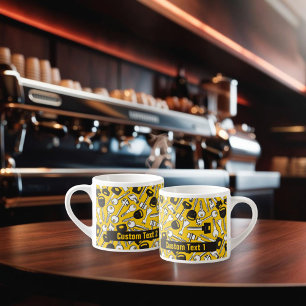 Reeks de Achtergrond van Sleutels Espresso Kop