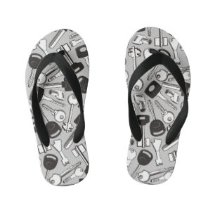 Reeks de Achtergrond van Sleutels Kinder Teenslippers