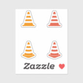 Reeks de Stickers van de Verkeersklon (Vel)