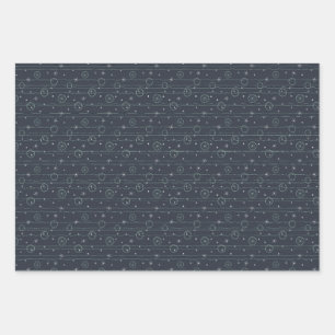 Reeks drie vellen vers rekend papier