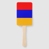 Reeks handventilatoren met vlag van Armenië Handwaaier (Achterkant)