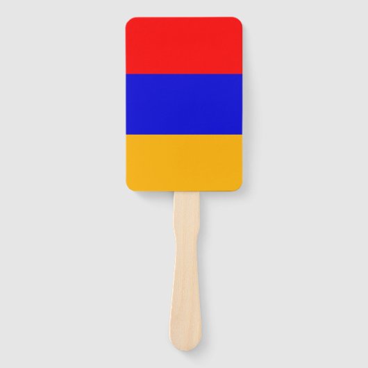 Reeks handventilatoren met vlag van Armenië Handwaaier (Voorkant)