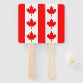 Reeks handventilatoren met vlag van Canada Handwaaier (Voorkant en achterkant)