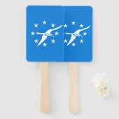 Reeks handventilatoren met vlag van Corpus Christi Handwaaier (Voorkant en achterkant)