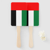 Reeks handventilatoren met vlag van de VAE Handwaaier (Voorkant en achterkant)