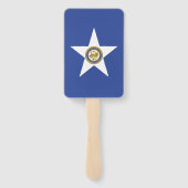 Reeks handventilatoren met vlag van Houston Handwaaier (Achterkant)