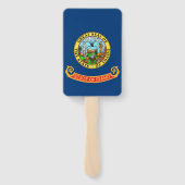 Reeks handventilatoren met vlag van Idaho State, V Handwaaier (Achterkant)