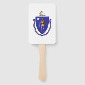 Reeks handventilatoren met vlag van Massachusetts, Handwaaier (Achterkant)