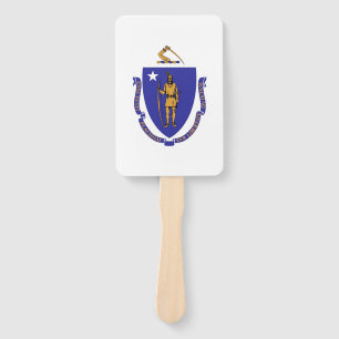 Reeks handventilatoren met vlag van Massachusetts, Handwaaier