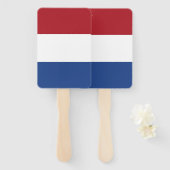 Reeks handventilatoren met vlag van Nederland Handwaaier (Voorkant en achterkant)
