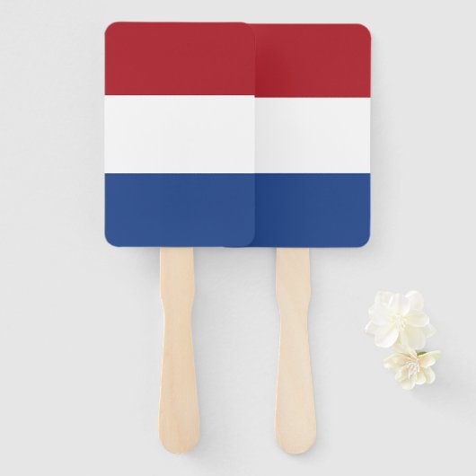 Reeks handventilatoren met vlag van Nederland Handwaaier (Voorkant en achterkant)