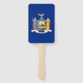 Reeks handventilatoren met vlag van New York, Vere Handwaaier (Achterkant)