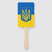 Reeks handventilatoren met vlag van Oekraïne Handwaaier (Achterkant)