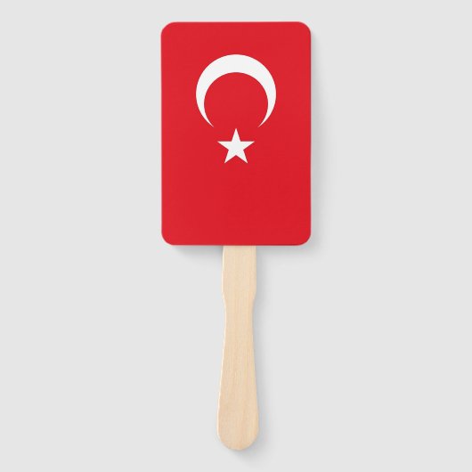 Reeks handventilatoren met vlag van Turkije Handwaaier (Voorkant)