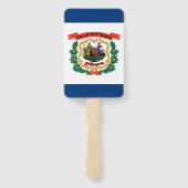 Reeks handventilatoren met vlag van West Virginia, Handwaaier (Achterkant)