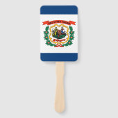 Reeks handventilatoren met vlag van West Virginia, Handwaaier (Voorkant)