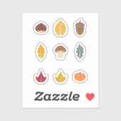 Reeks herfst Stickers (Vel)