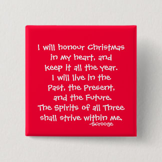 Reeks Honor-The Scrooge Vierkante Button 5,1 Cm