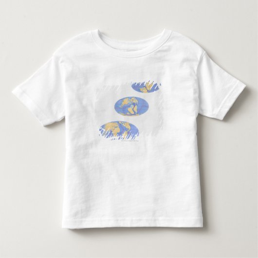 reeks illustraties van de aarde kinder shirts (Voorkant)