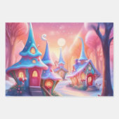 Reeks kerstpapier van 3 inpakpapier vel (Voorkant 2)