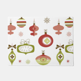 Reeks kerstversieringen met Retro Deurmat