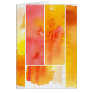 Reeks met de hand geschilde abstracte waterverf