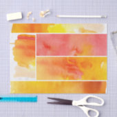 Reeks met de hand geschilde abstracte waterverf tissuepapier (Craft)