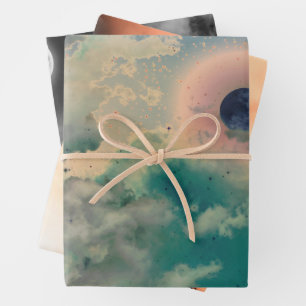 Reeks opvulpapier met 3-ACHT HUID EN LICHTING Inpakpapier Vel