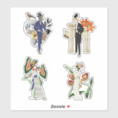 Reeks plakboekelementen sticker (Vel)