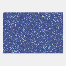 Reeks van drie papierbladen voor onmiddellijke ver inpakpapier vel