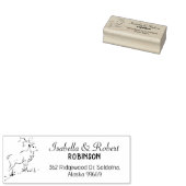 Reeks van het Adres van de Deer Rubberstempel (Gestempeld)