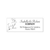 Reeks van het Adres van de Deer Rubberstempel (Afrduk)