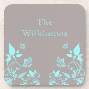 Reeks van het Onderzetter van de Vlinder van Aqua