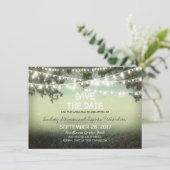 reeks van rustieke lichten SAVE DE DATUM VLAKKE KA The Date (Staand voorkant)