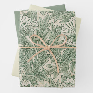 Reeks verpakkingspapier van 3 William Morris Inpakpapier Vel