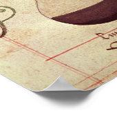 Reeks vlaggen voor urineanalyse poster (Hoek)