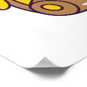 Reeks voedsel en drink in retro-cartoon-stijl illu poster (Hoek)