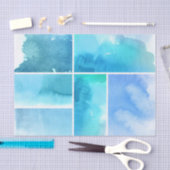 Reeks waterverf abstracte hand geschilderd 2 tissuepapier (Craft)