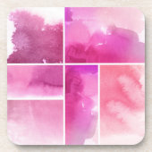 Reeks waterverf abstracte hand geschilderd 3 drankjes onderzetter (Voorkant)