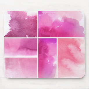 Reeks waterverf abstracte hand geschilderd 3 muismat